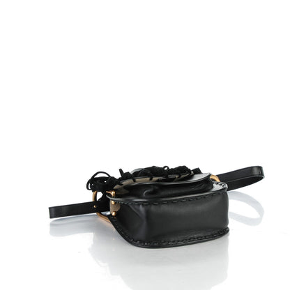 Chloe Calfskin Mini Hudson Fringe Shoulder Bag Black 4 of 7