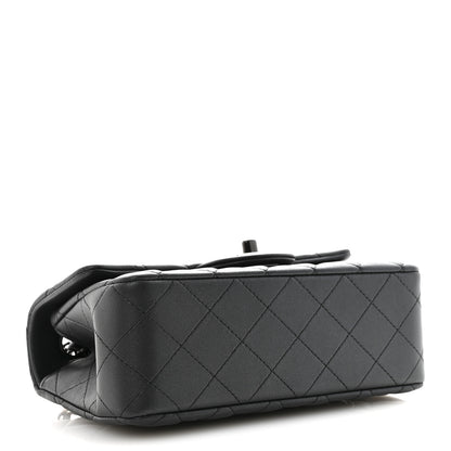 Chanel Pearly Lambskin Quilted Mini Rectangular Flap So Black 4 of 10