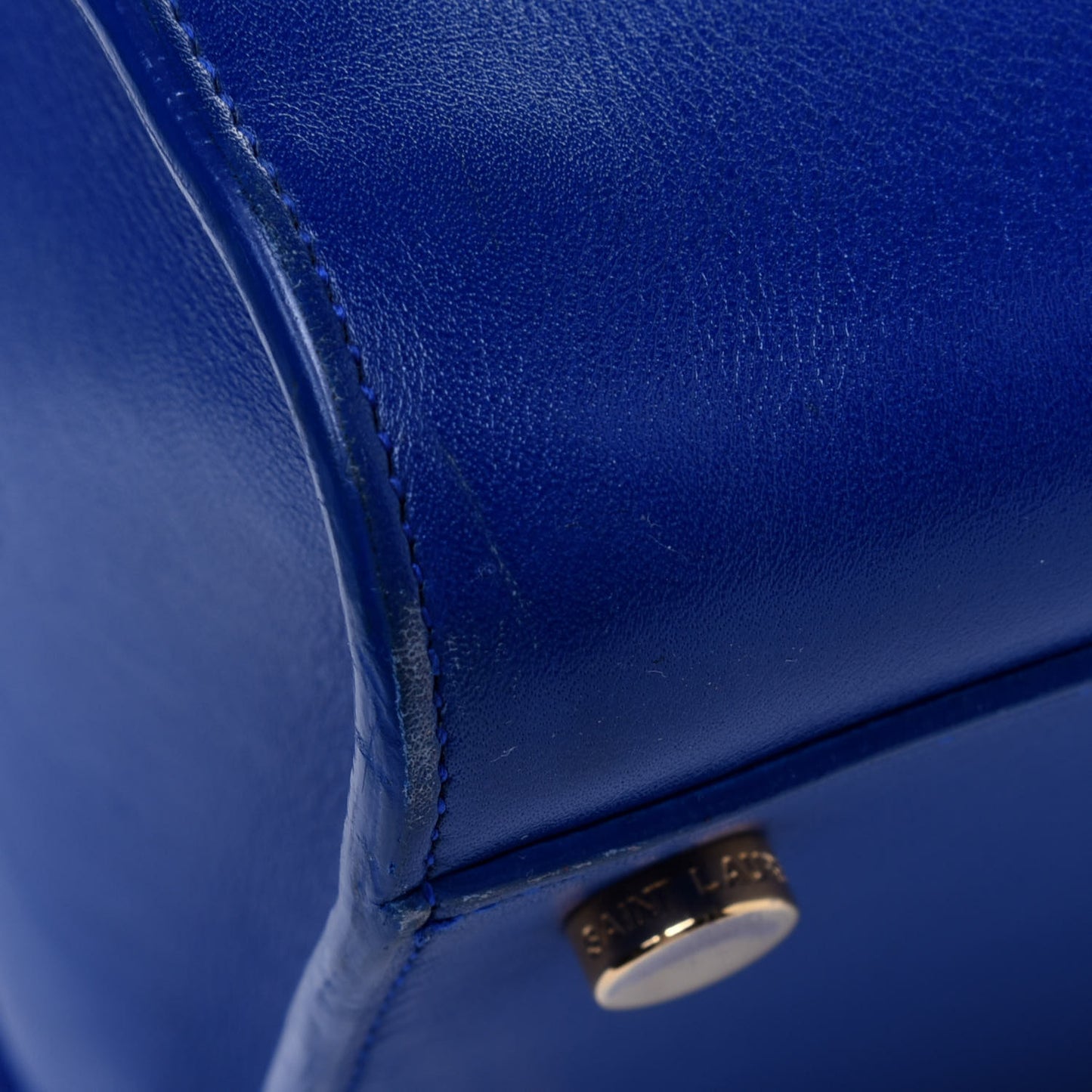 Smooth Calfskin Small Monogram Cabas Blue Majorelle