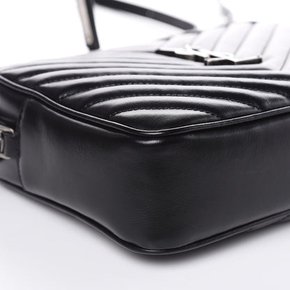 Saint Laurent Calfskin Matelasse Monogram Lou Camera Bag Black 8 of 12