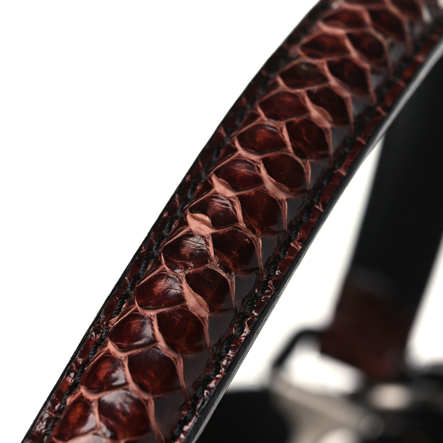 Crocodile Large Peekaboo Iconic Satchel Brown