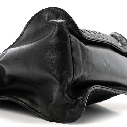Bottega Veneta Nappa Intrecciato Small Hobo Shoulder Bag Black 8 of 13