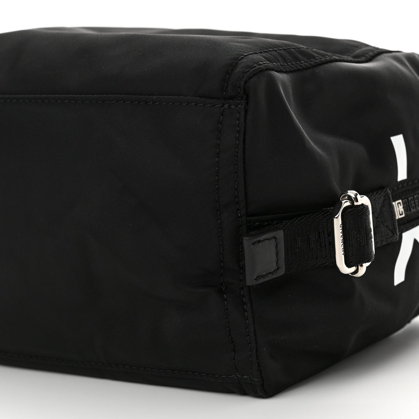 Nylon Small Pandora Mens Crossbody Black White
