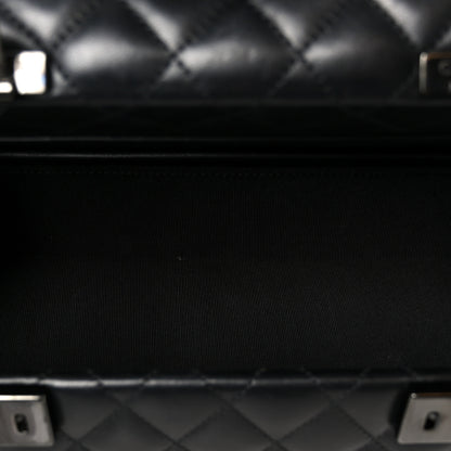 Chanel Lambskin Quilted Cockpit Flap Bag Black 9 of 12