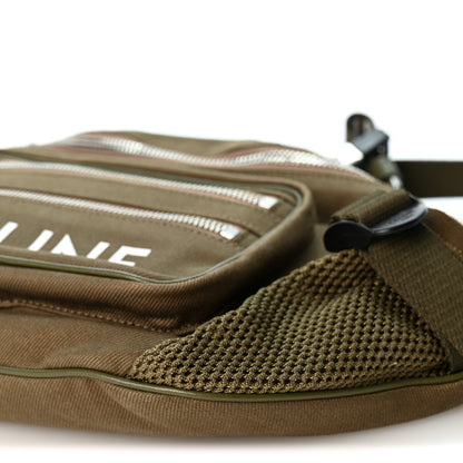 Celine Cotton Gabardine Logo Print Trekking Belt Bag Khaki 8 of 8