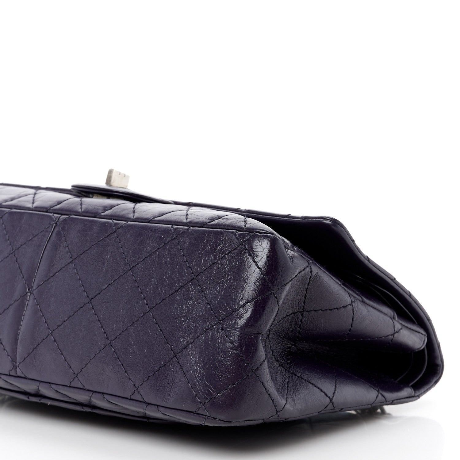 Chanel Aged Calfskin Quilted 2.55 Reissue 226 Flap Dark Purple 10 of 11