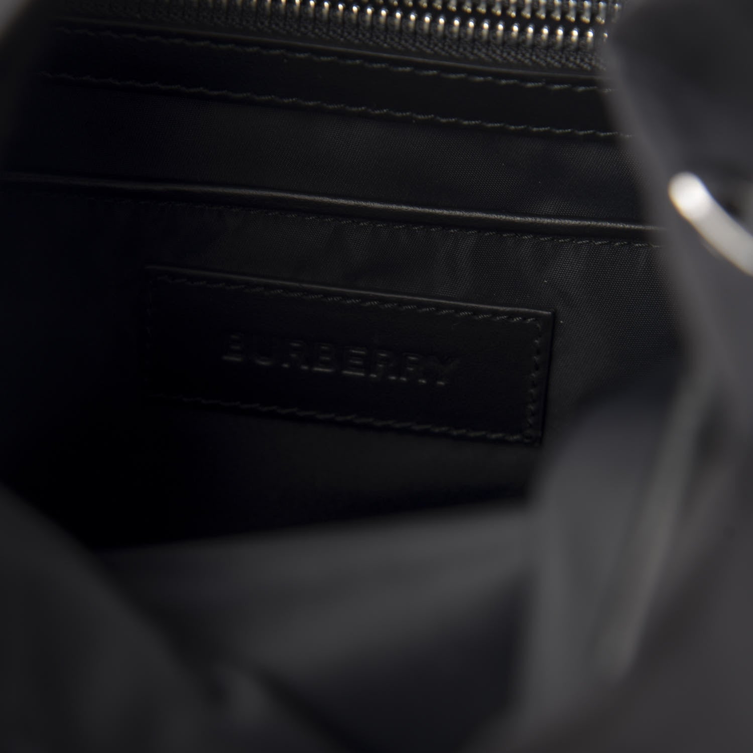 Burberry Nylon Logo Print Medium Rucksack Backpack Black 5 of 10