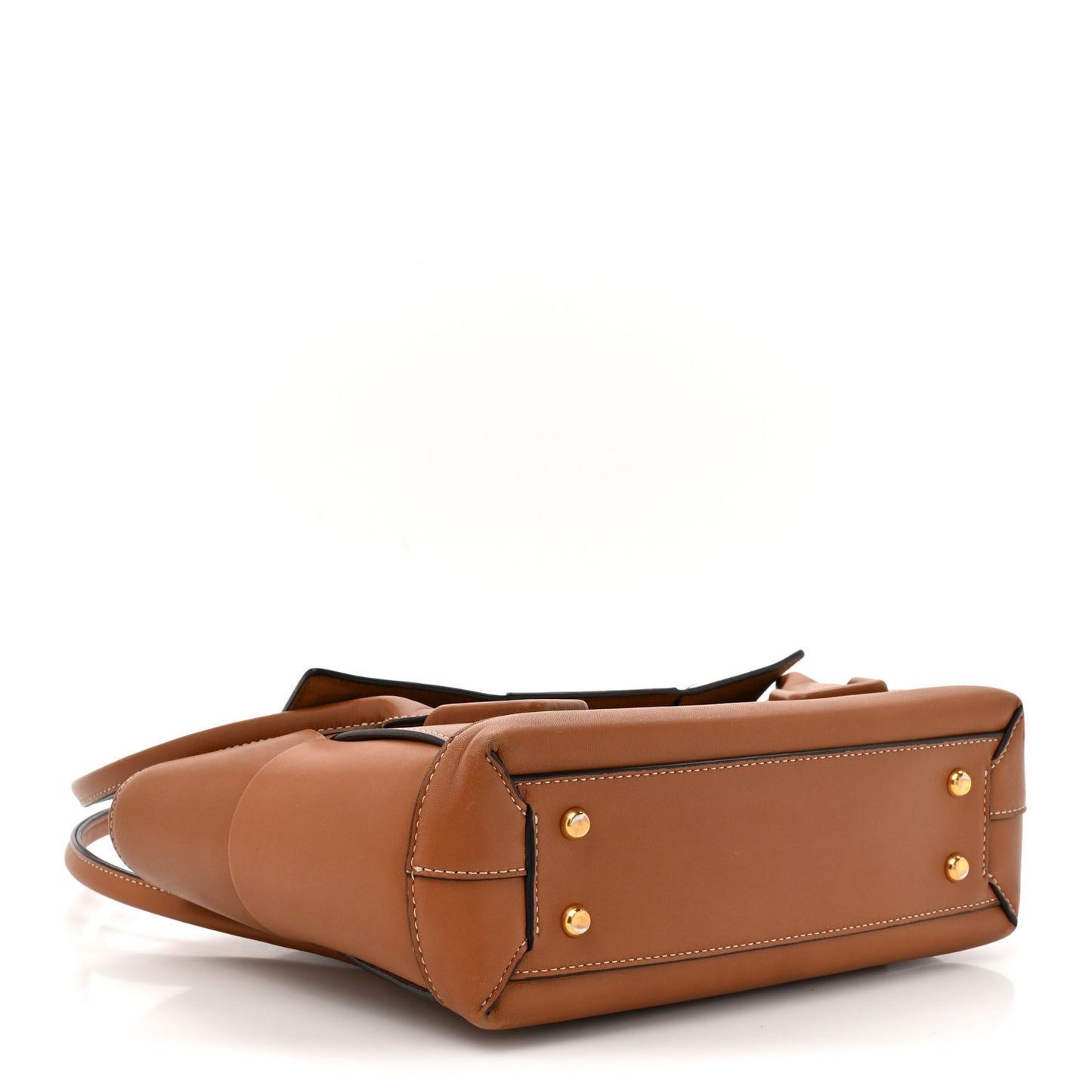 French Calfskin Maxi Intrecciato Small Arco Wood