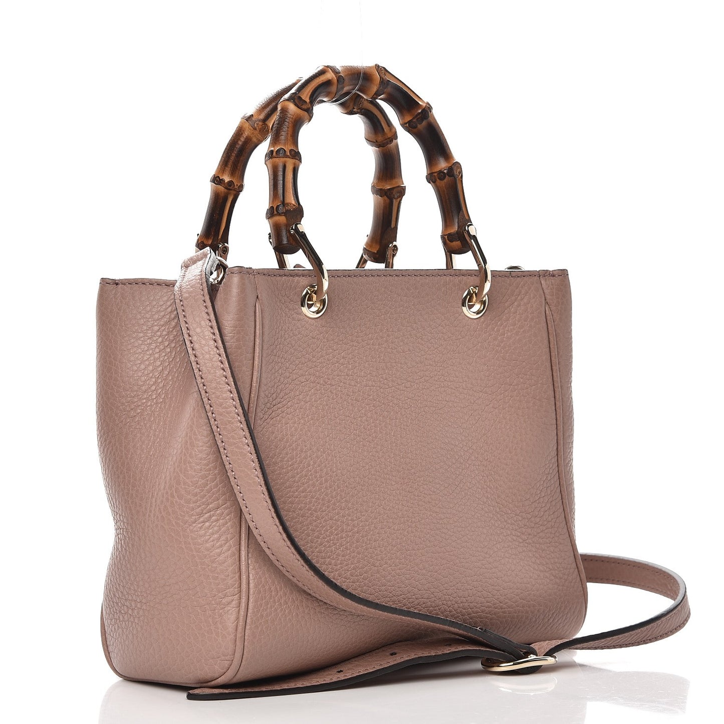 Cellarius Calfskin Mini Bamboo Shopper Tote Dark Cipria