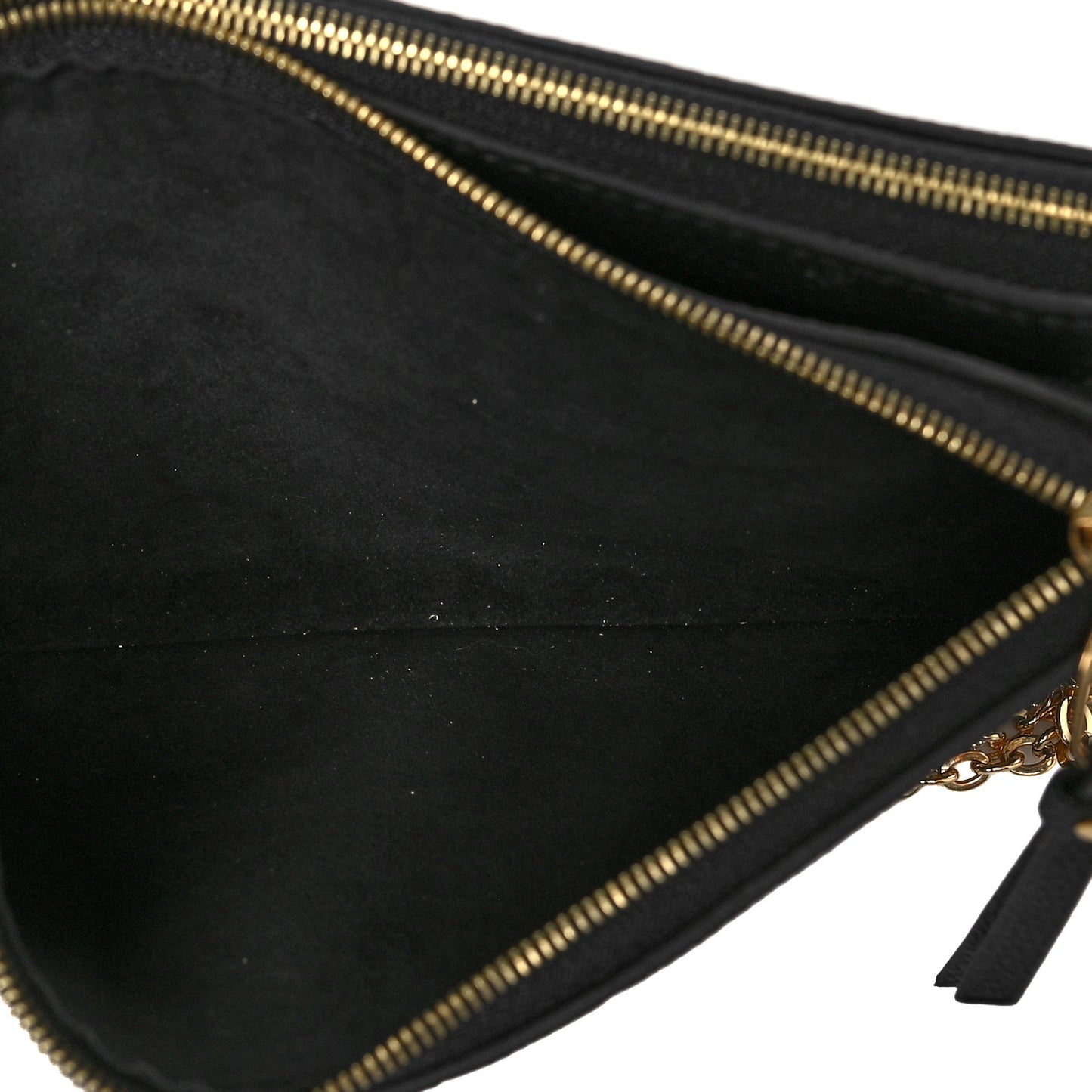 Empreinte Double Zip Pochette Black