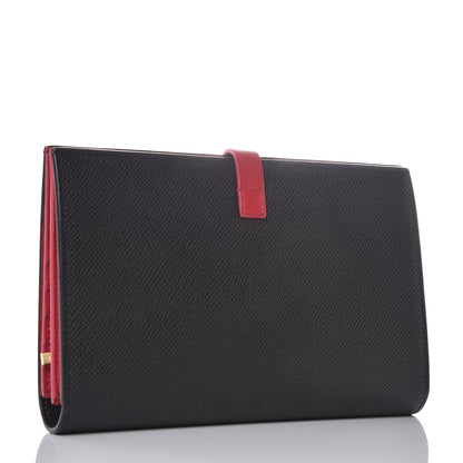 Celine Grained Calfskin Large Multifunction Strap Wallet Black 3 of 7