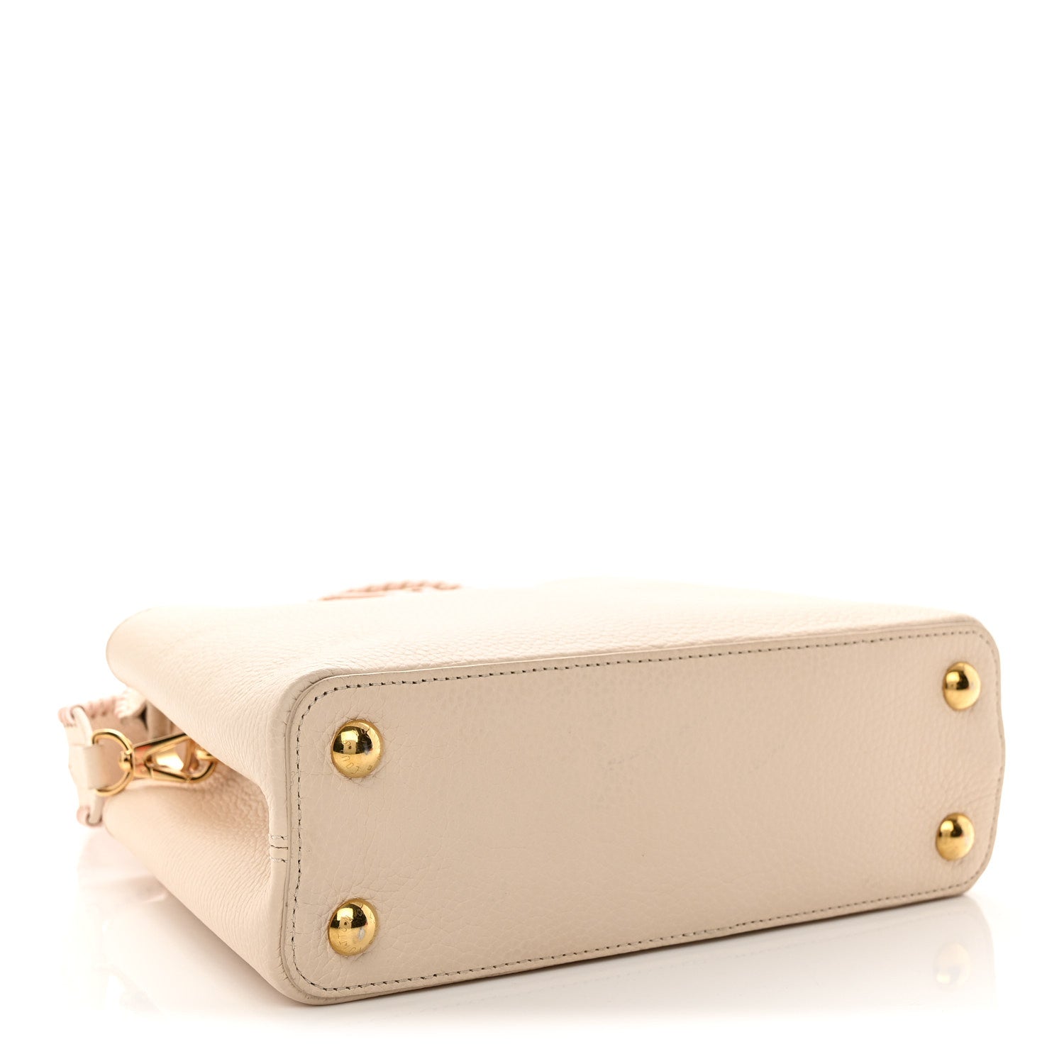 Louis Vuitton Taurillon Capucines BB Cream Beige Pearly Pink 4 of 10
