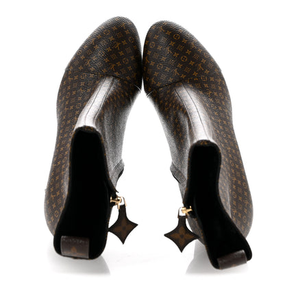 Louis Vuitton Nano Monogram Silhouette Ankle Boots 37.5 2 of 10