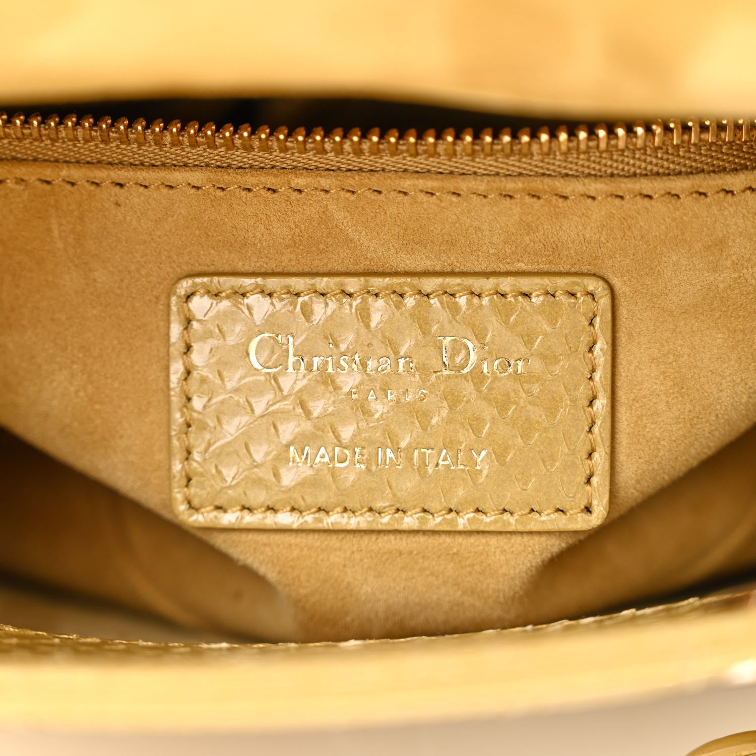 Christian Dior Snakeskin Mini Lady Dior Beige 6 of 11