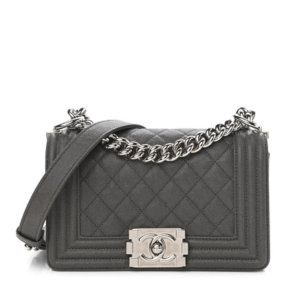 Chanel Caviar Quilted Small Boy Flap Dark Grey 1 of 10