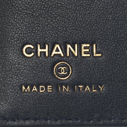 Chanel Caviar Quilted Passport Holder Navy Blue 6 of 8