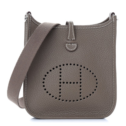 Hermes Taurillon Clemence Evelyne TPM Etoupe 1 of 9