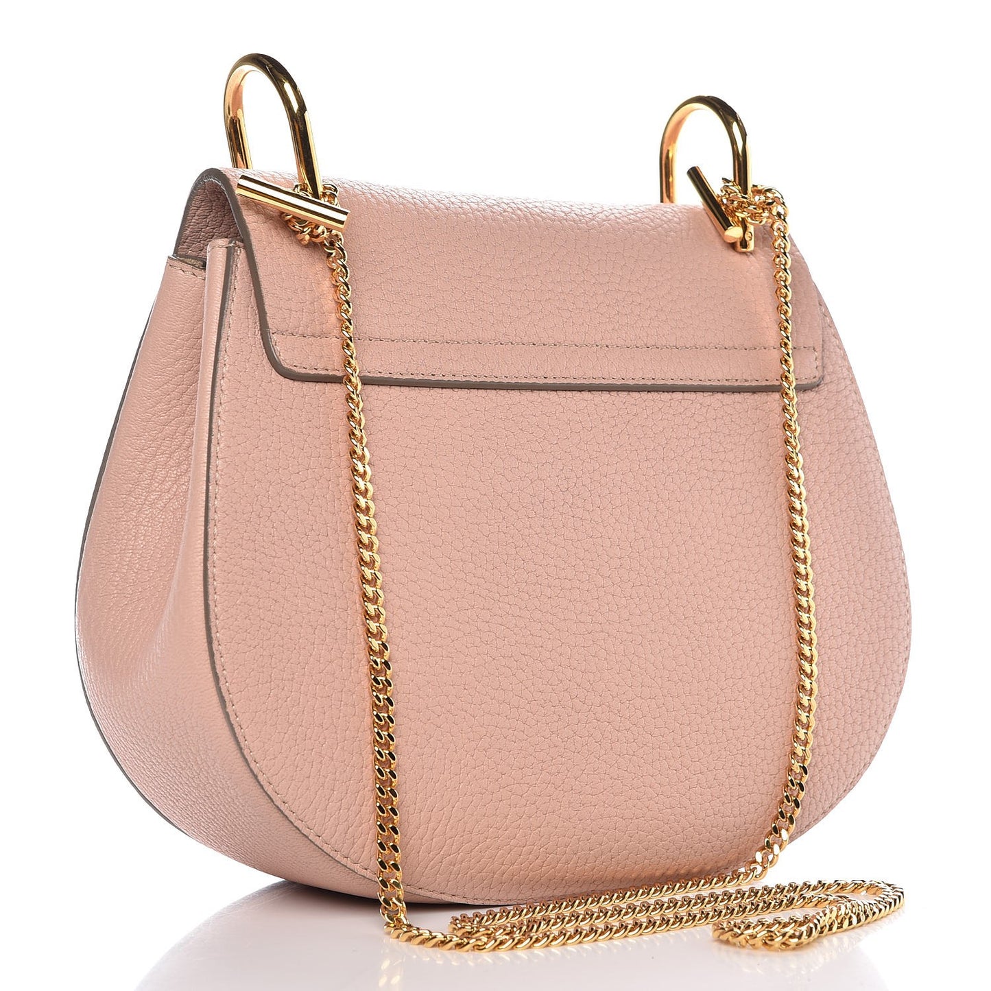 Grained Lambskin Drew Shoulder Bag Cement Pink