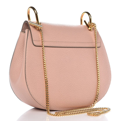 Chloe Grained Lambskin Drew Shoulder Bag Cement Pink 3 of 6
