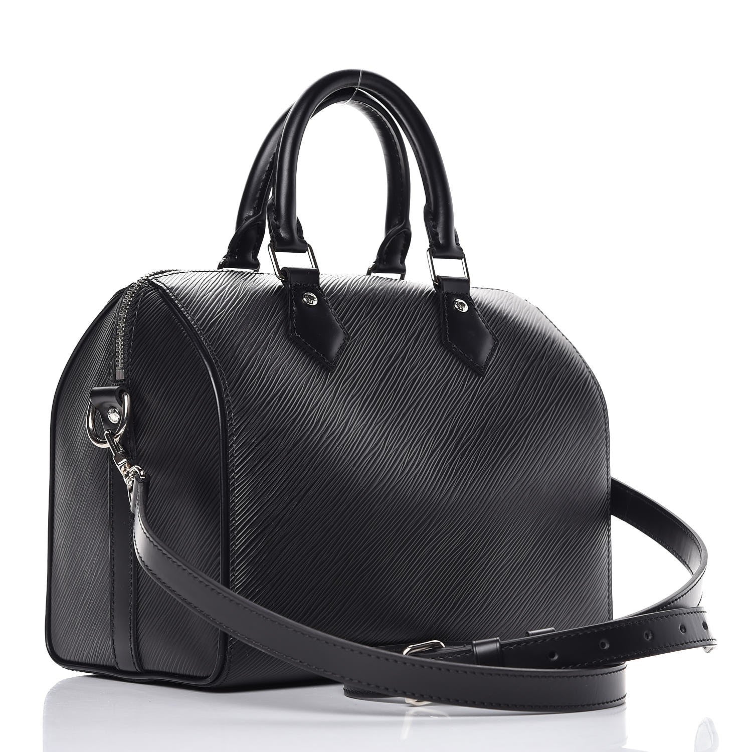 Louis Vuitton Epi Speedy Bandouliere 25 Black 4 of 11