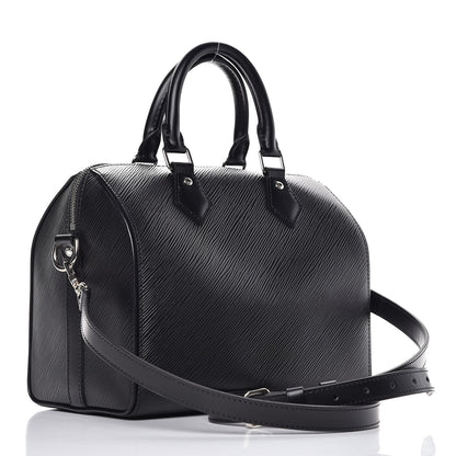 Louis Vuitton Epi Speedy Bandouliere 25 Black 4 of 11
