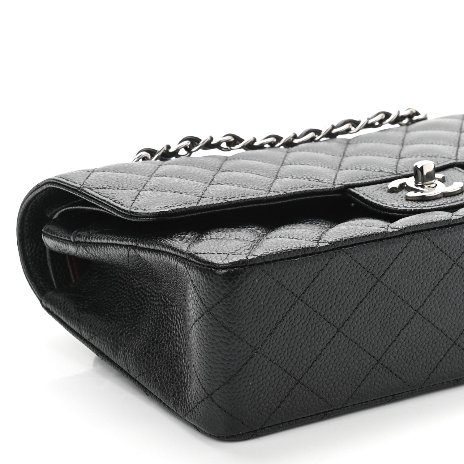 Chanel Caviar Quilted Medium Double Flap Black 9 of 11