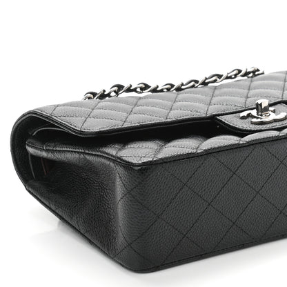 Chanel Caviar Quilted Medium Double Flap Black 9 of 11