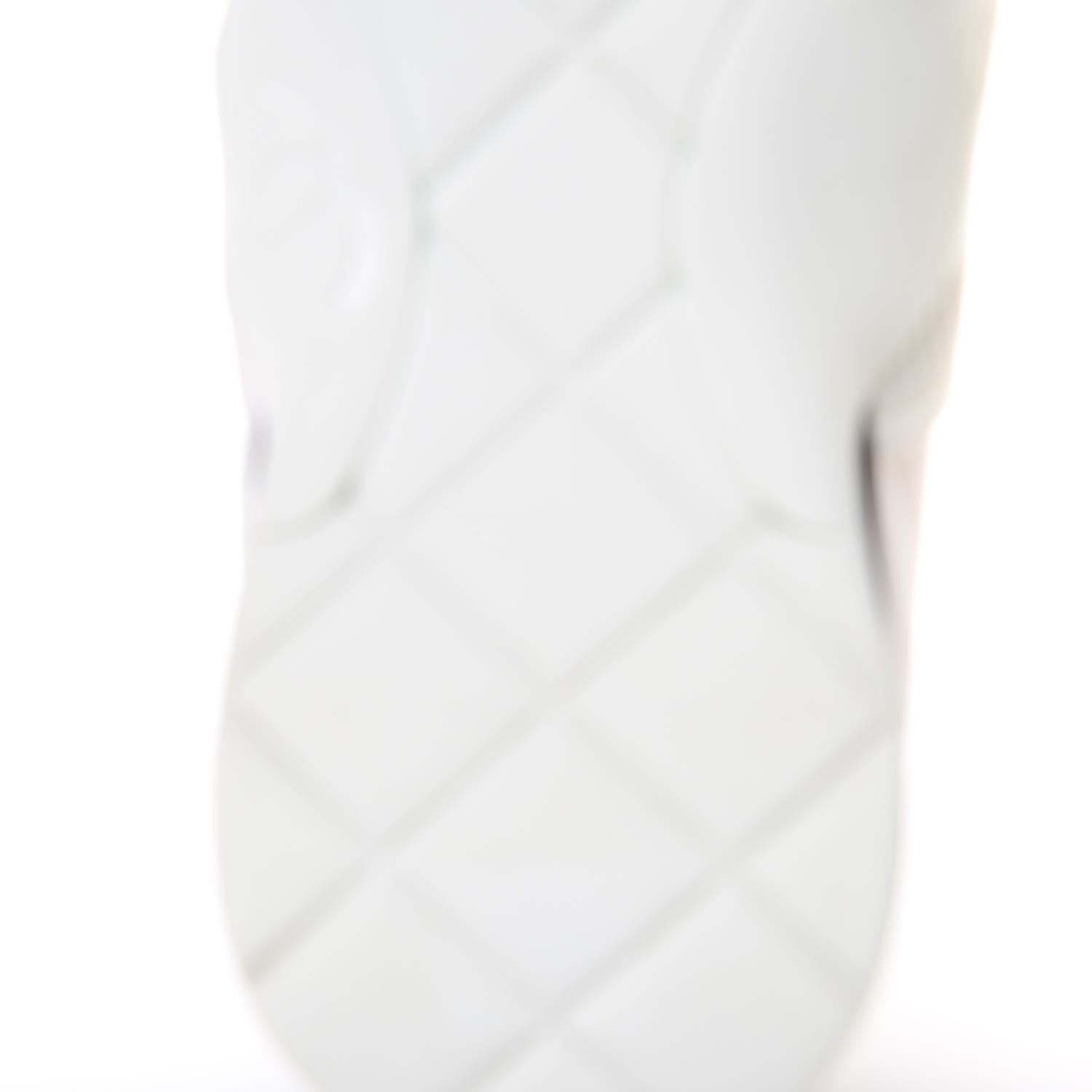 Chanel Stretch Fabric CC Sneakers 38 White 6 of 10