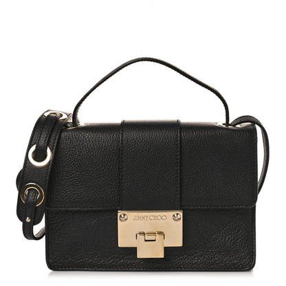 Jimmy Choo Grainy Pebbled Rebel Crossbody Bag Black 1 of 11