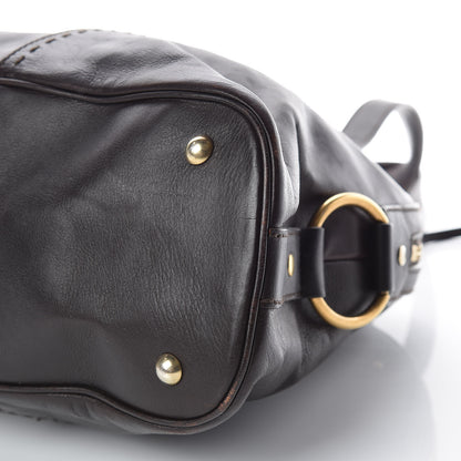Saint Laurent Calfskin Large Muse Dark Brown 9 of 19