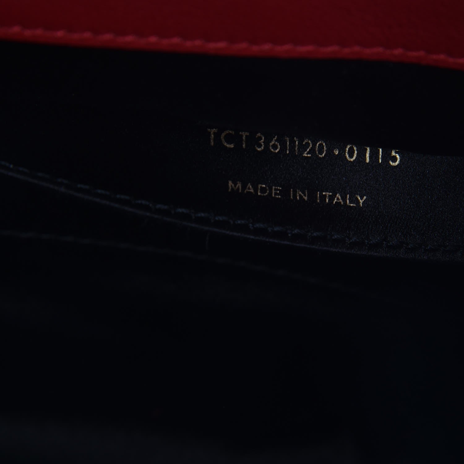Saint Laurent Calfskin Monogram Large Belle De Jour Clutch Red 6 of 7