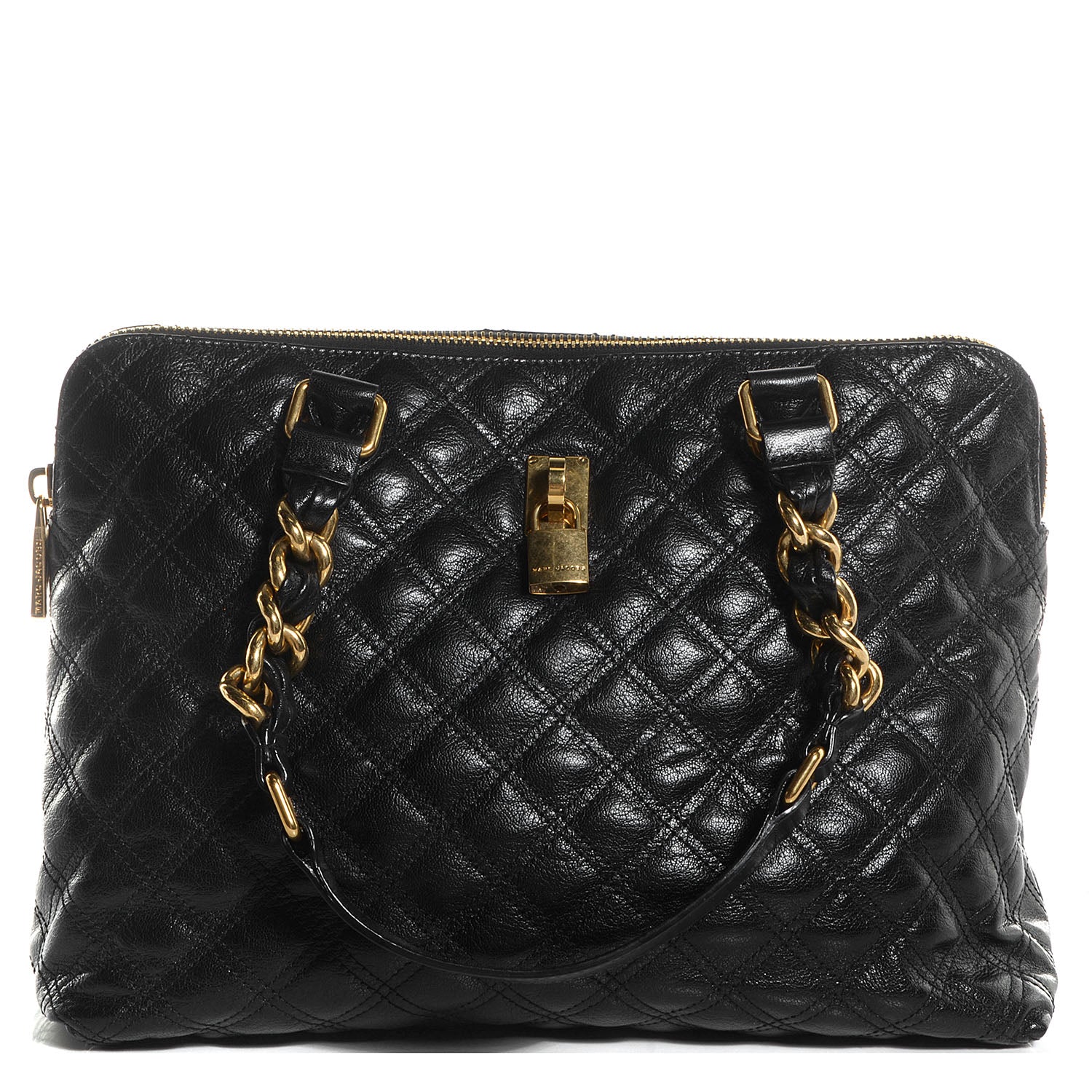 Marc Jacobs Leather Quilted Karlie Satchel Black 1 of 9