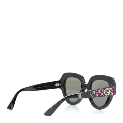 Gucci Crystal Heart Sunglasses GG0308S Black 4 of 7