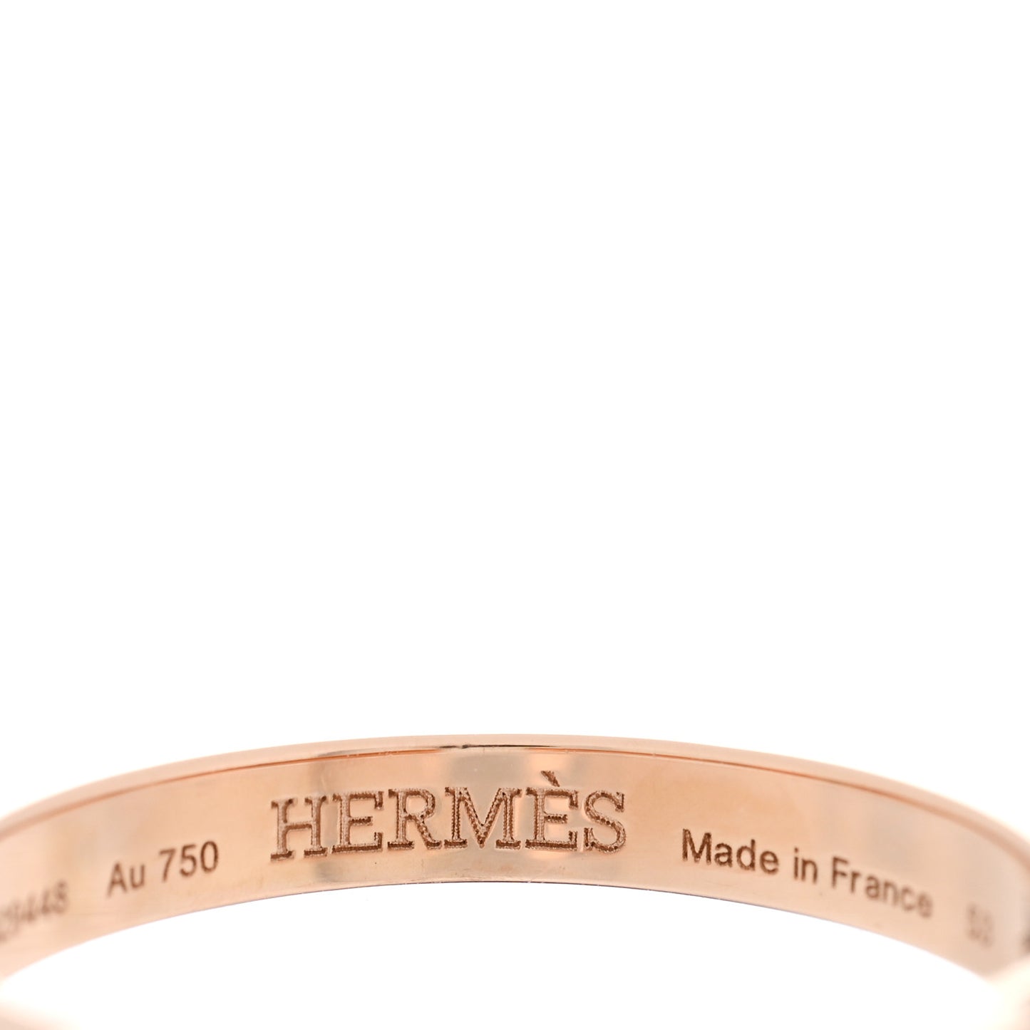 18K Rose Gold Diamond PM Clou de Forge Ring 53 6.25