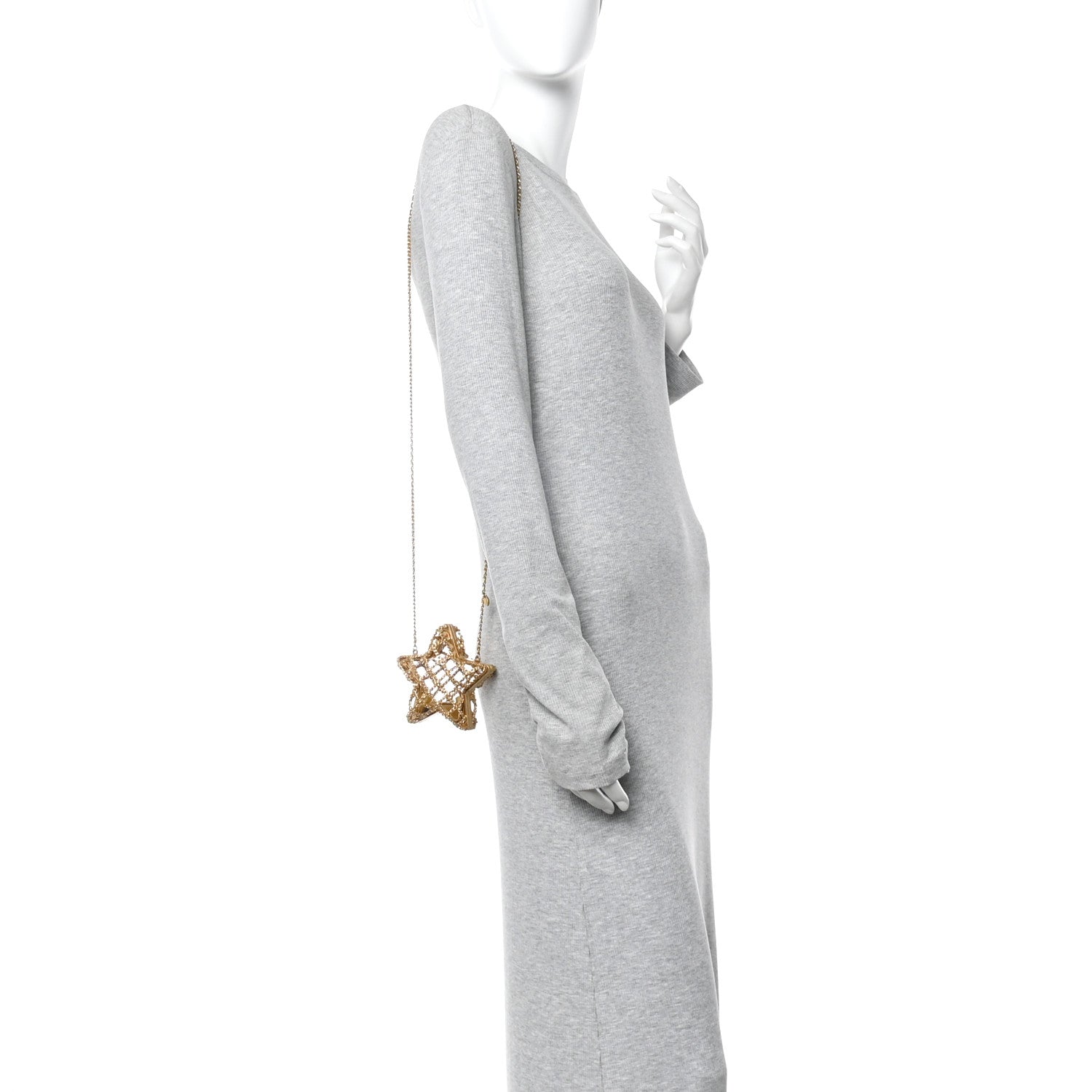 Chanel Gold 2023 Star Minaudiere Evening Bag