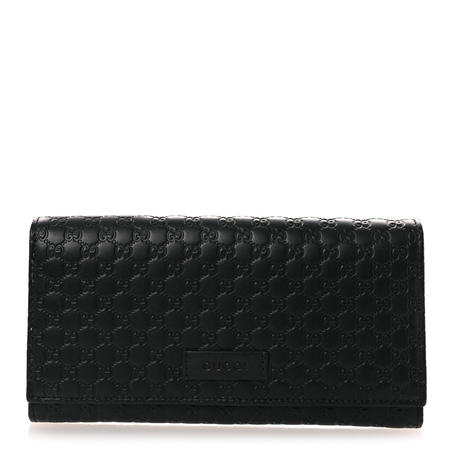Soft Microguccissima Continental Wallet Black