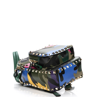 Valentino Garavani Nylon Calfskin Camouflage Mini Rockstud Backpack Multicolor 4 of 7