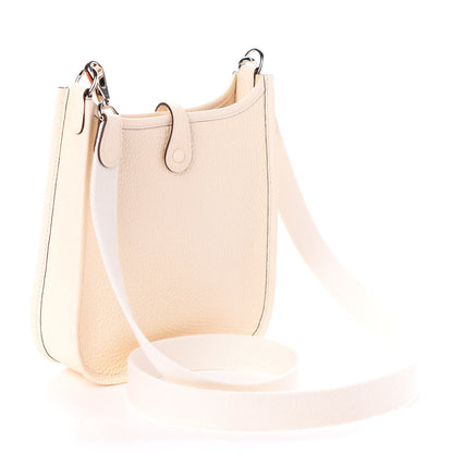 Hermes Taurillon Clemence Amazone Evelyne TPM Nata Craie 3 of 9