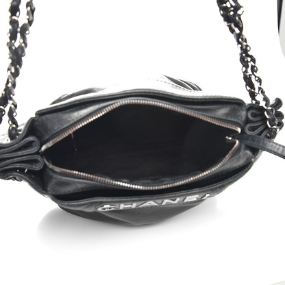 Chanel Lambskin Lax Accordion Hobo Black 5 of 14