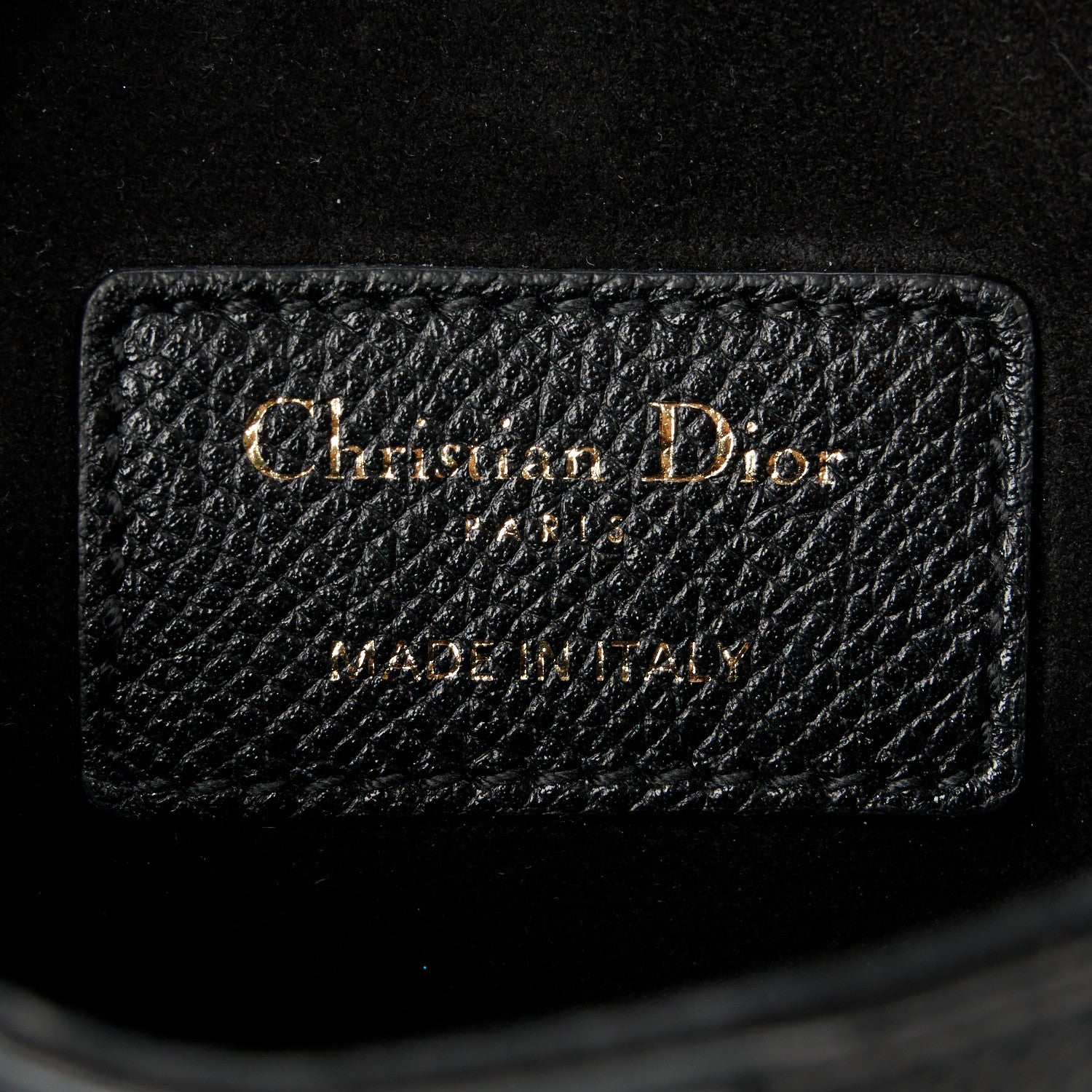 Christian Dior Grained Calfskin Mini Saddle Bag Black 6 of 10