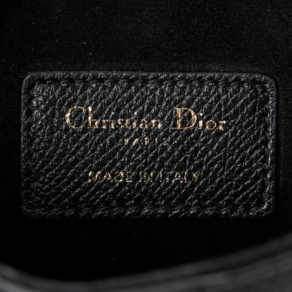 Christian Dior Grained Calfskin Mini Saddle Bag Black 6 of 10