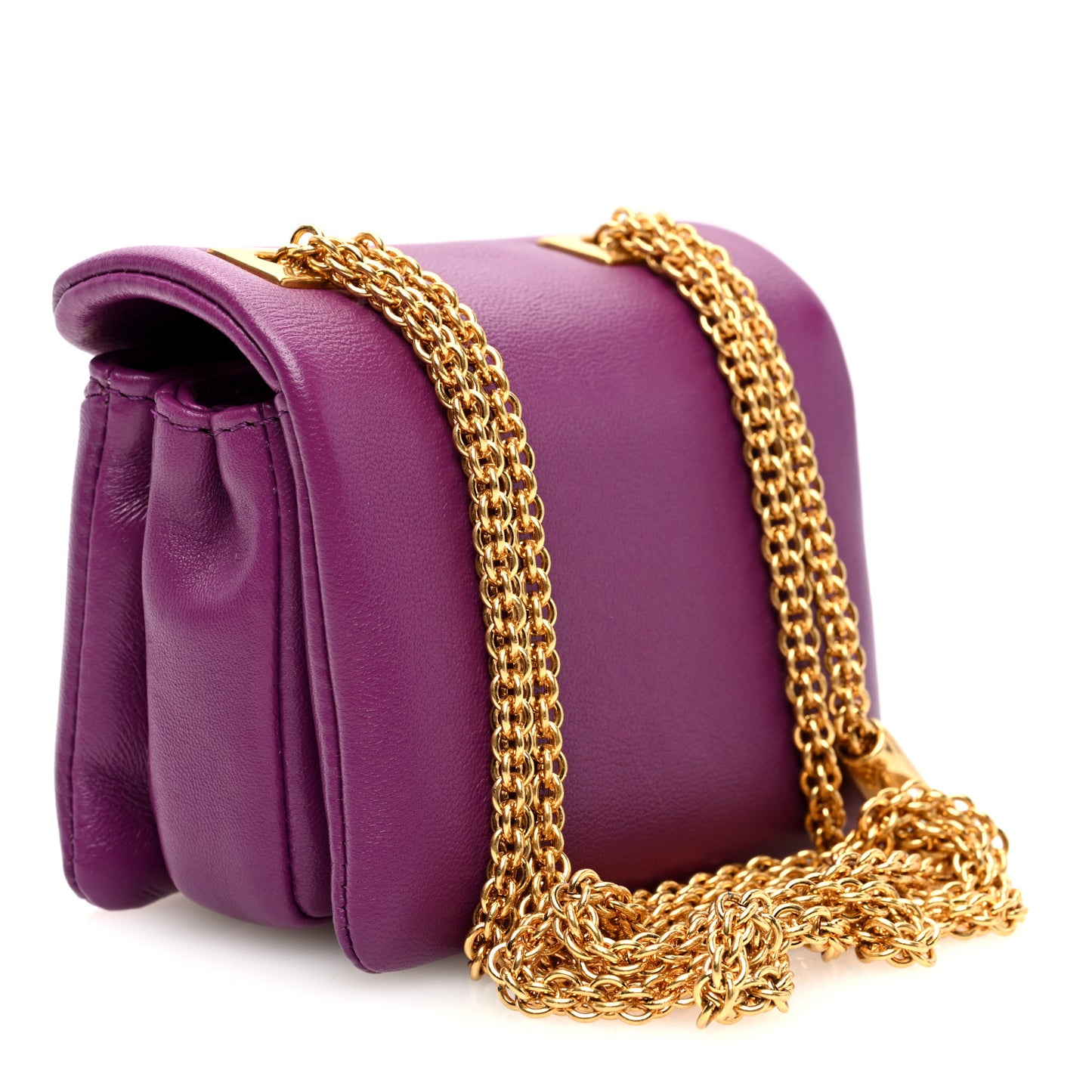 Nappa Micro One Stud Chain Bag Prune