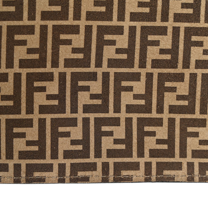 Fendi Suede Vitello Grace Micro FF Large Flat Pouch Nude Spring Maya 12 of 13