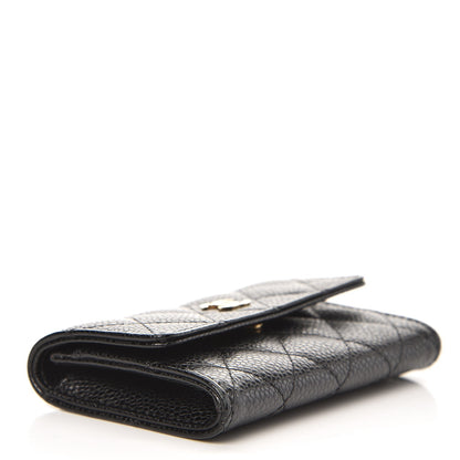 Chanel Caviar Quilted Flap Card Holder Black 4 of 9