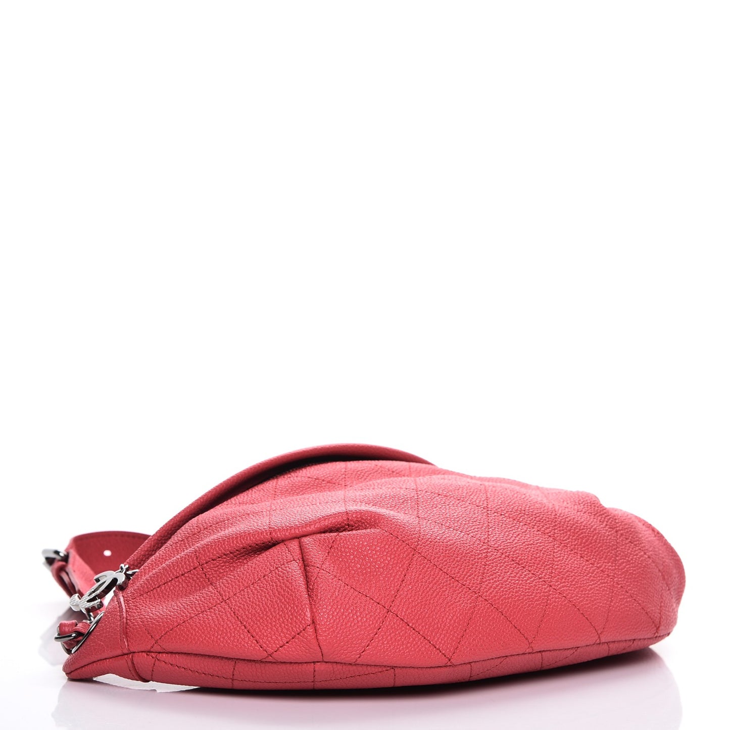 Caviar Quilted Zip and Carry Waist Bag Fanny Pack Pink