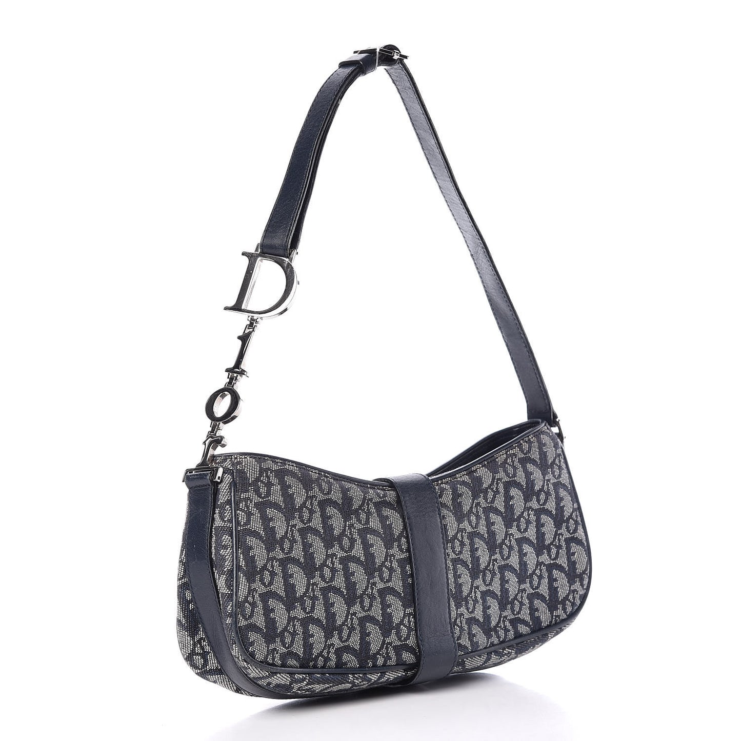 Monogram Charm Shoulder Bag Navy