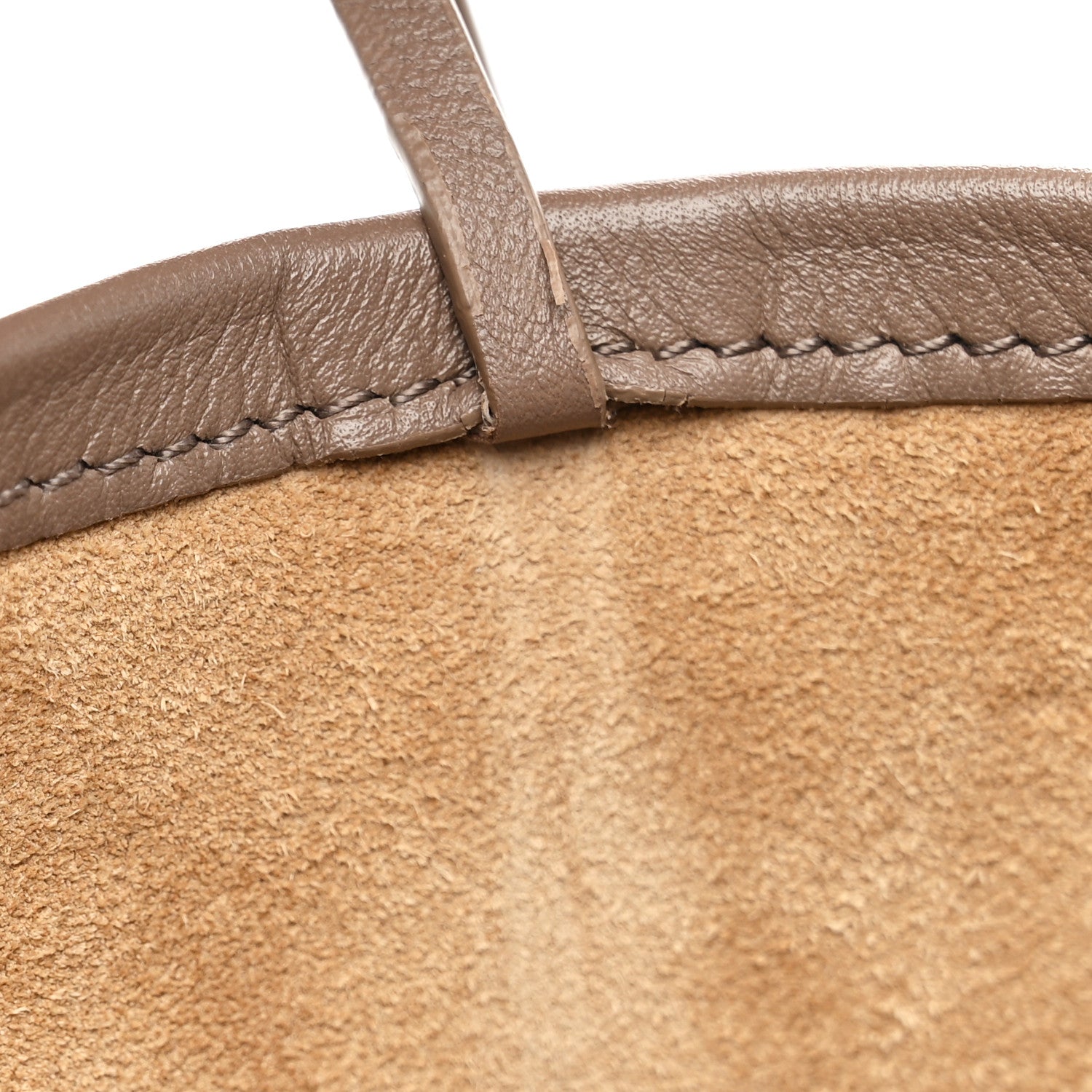 The Row Grained Calfskin Large N/S Park Tote Dark Taupe 6 of 10