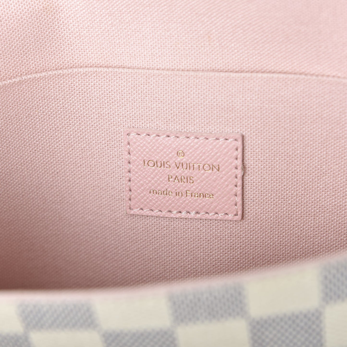 Damier Azur Calfskin Pochette Felicie Eau de Rose