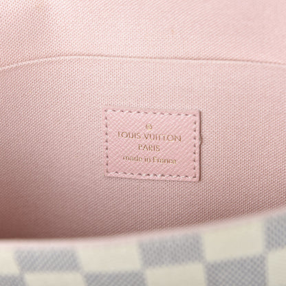 Louis Vuitton Damier Azur Calfskin Pochette Felicie Eau de Rose 7 of 9