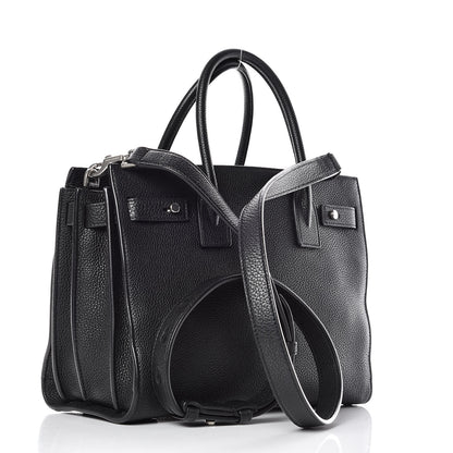 Saint Laurent Grained Calfskin Baby Sac De Jour Souple Black 3 of 12
